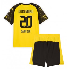 Borussia Dortmund Marcel Sabitzer #20 Replika Hemmatröja Barn 2025-26 Kortärmad (+ Korta byxor)